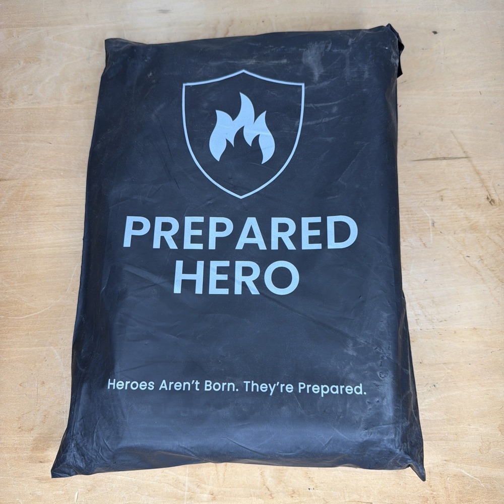 2 Pack New Prepared Hero Fire Blanket 40″×40″ Fiberglass Home Emergency Safety